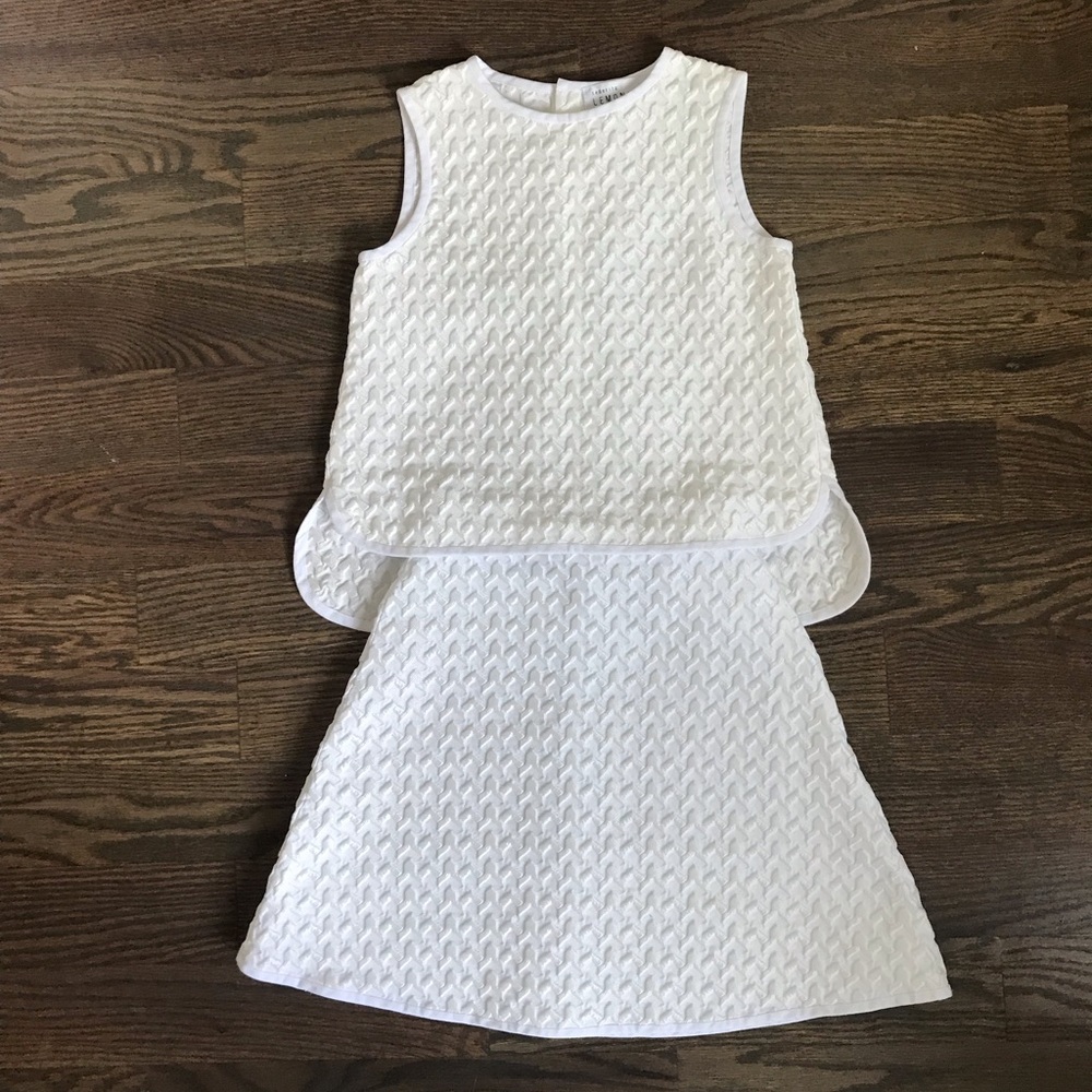 Senorita Lemoniez 2 Piece Girls Ivory Set Size 8